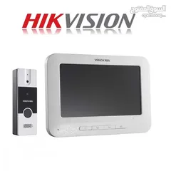  5 انتركم فيديو صوت وصورة hikvision شامل التركيب والتشغيل