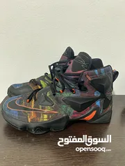  1 Nike lebron13 akronite used like new basketball shoes
