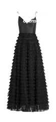  1 Prom Dress Black - Evening Dress - Long, Elegant Size M/EU 38