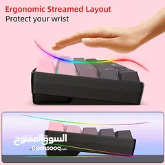  6 لوحة مفاتيح جيمينج سلكية HXSJ خصم!!!! من 99 ل 80