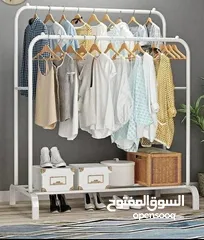  3 ستاند ملابس معدن دبل ثقيل