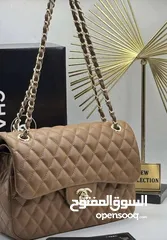  1 شنته شانيل كوبي ماستر الحجم الكبير باللون العسلي