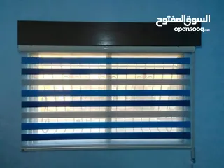  9 ستائر زيبرا تركي وستائر رول بلاك اوت ودم اوت