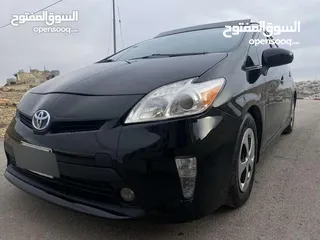  8 تويوتا بريوس 2015 هايبرد فل كامل مع بانوراما أعلى صنف بكج ( 5) لون اسود مميز