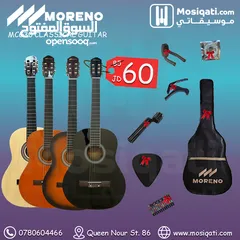  1 جيتار كلاسيك Moreno MCG30 Classical Guitar شامل التوصيل