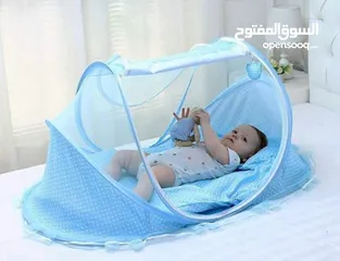  3 ناموسية أطفال مع فرشة ومخدة