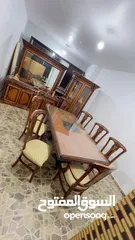  3 غرفة سفرة 3قطع ع الوجه زجاج حراري للحماية من الخدوش ستايل أمريكي 8كراسي
