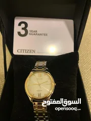  3 ساعة citizen اصلية جديدة مع كفالة سنتين