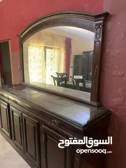  5 آثاث صالون كبير وطاولة فاخرة قزاز مع 8 كراسي اقرأ الوصف مهم