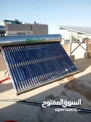  2 سخان شمسي ستانلس ستيل مع عواكس (انسيابي + مضغوط)