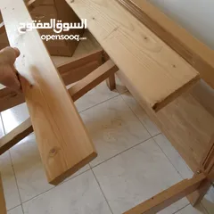  3 سرير عدد 2 مستعمل حشب زان بحالة جيدة جدا مع فرشات للبيع