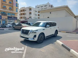  4 DHS 61000/= PATROL LE 2014 FACELIFT 2023 مكيناه كبيره - 5 كيمرات رادار خليجي رقم واحد 2014 محول 2023