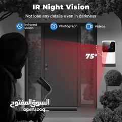  10 جرس الباب الذكي مع كاميرا راقب باب منزلك بسهولة عبر هاتفك جرس باب مزود ب كاميره WIFI