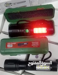  24 مصباح جبلي كشاف جيب لوكس مدى 300 متر ليد قابل للشحن قوي مع زوم  ضوء اضائه بيل لوكس يدوي ضد الماء ضوء