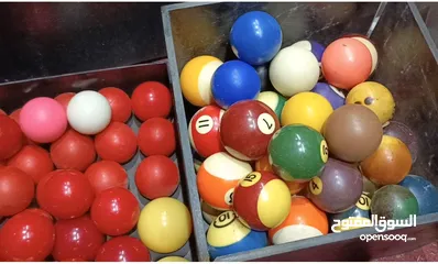  2 طابات بلياردو وسنوكر سندلس قديم