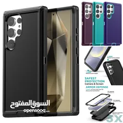  13 كفر defender الاصلي الاصدار الثاني 4 طبقات حماية خلفية و اطار حماية مع لزقة شاشة ضد الصدمات و الكسر