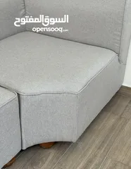  7 كورنر بيج جديد مع كوشنز/ قابل للمعاينة ، تفصيل جديد/ خشب ثقيل/ قماش كواليتي عاليه/سعر قابل للمفاوضه