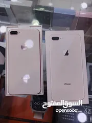  1 نظيف جدا IPhone 8plas 64g  مع الكرتونه وكامل اغراضو