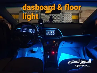  4 car door logo floor& dasbord  light