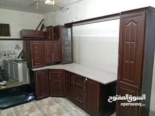  5 مطبخ المنيوم مع جرانيت مع مجله مع بطاريه مع شفاط