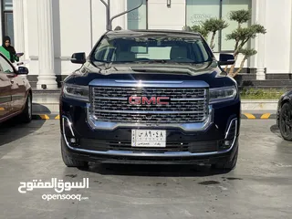  16 GMC Acadia Denali 2021 3.6 VVT 6             الاعلى فئة مرقمة بغداد وكاملة.    cylinder 9 Shift