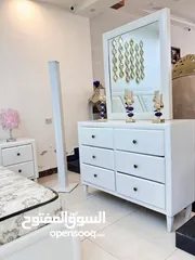  2 غرفة نوم ماستر classic راقيه جدا تفصيل وليس تجاري  خشب زان ولاتيه 18 أندونيسي  دهان (لؤلؤي