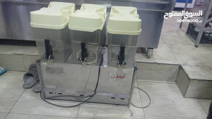 4 مكينت عصير بارد مش سلاش للبيع