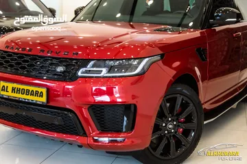  5 Range Rover Sport 2020 Hse Plug in hybrid black package   السيارة وارد و صيانة الشركة 49,000