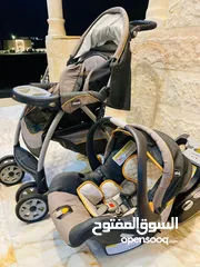  1 عربات وكوت اطفال نوع تشيكو