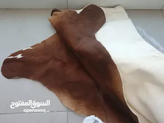  3 IKEA koldby cow hide brown