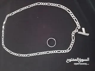  1 سنسال رجالي وذبله فضه بسعر مغري