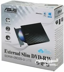  1 DVD -ASUS-EXTERNAL SLIM \ DVD- RW  سي دي روم  خارجي  لقراءة اقراص الكمبيوتر