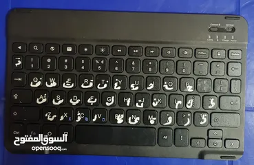  1 كيبورد لوحة مفاتيح بلوتوث .. بنشبك عالتلفون او تاب او لابتوب