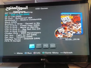  8 بلايستيشن 2 معدلة مع اسلاك + ميموري جديدة هدية + هارديسك وميموري عليهم 60 لعبة مميزة