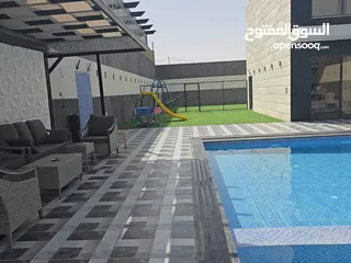  13 شاليه البحر الميت اول الراما جديد وفخم ومميز للايجار اليومي اوشهري او سنوي