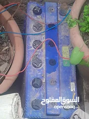  2 طاقه شمسيه لوحين مع بطاريه مع انفيرترالبطاريه 200 امبير