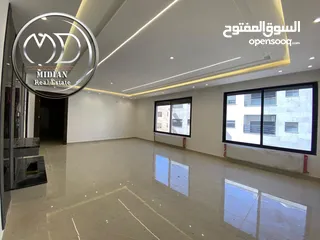  3 شقق أرضية وطوابق مكررة وأخير مع روف للبيع في خلدا مساحات 160م & 250م تشطيبات وديكورات سوبر ديلوكس