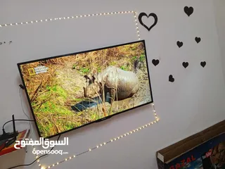  1 جي جارد 43 بوصه. عادي مع ريموت وقاعده حيط