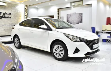  2 Hyundai Accent 1.6L ( 2022 Model ) in White Color GCC Specs