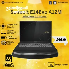  1 لابتوب MSI Summit E14 Evo A12M (جديد)