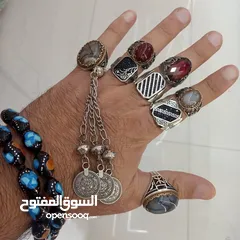  16 خواتم فضه عيار 925