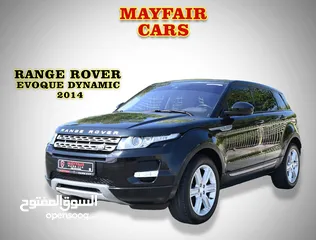  3 AGENCY SERVICE - ORIGINAL PAINT - RANGE ROVER EVOQUE DYNAMIC 2.0TC V4 - GCC SPECS - MINT CONDITION