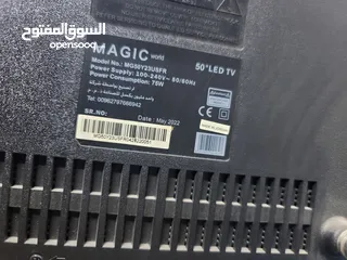  5 شاشتين وحده 55 بوصه وثانية magic 50 بوصه الثنتين 4k