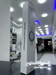  2 Samsung Watch 6 Classic 47mm Silver  سامسونج واتش 6 كلاسيك 47مم لون سلفر  جديدة متوفرة الام (^_^)