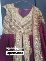  2 فستان ( ملچة ، جلوة ) مع مشمر للعرايس