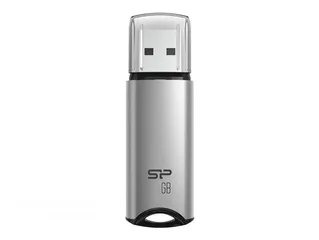  1 Silicon Power M02 Marvel USB 3.2 Gen 1 Flash Drive Memory 64GB فلاش ميموري حديد