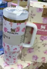  4 Stanely cup كوب ( مطرة ) الستانلي بسعة كبيرة 1200مل  تحفظ البرودة والحرارة  موديل جديد ومميز