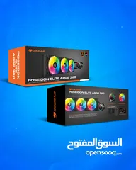  6 Cougar Poseidon Elite ARGB 360 Liquid Cooler - مبرد مائي من كوجر بثلاث مرواح !