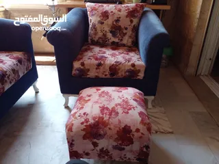  3 كنب تفصيل قماش 5 مقاعد