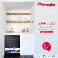  3 ثلاجات الميني بار الاوروبية من انفينتور . جودة عالية ومظهر أنيق جدا Inventor wine cooler 66L